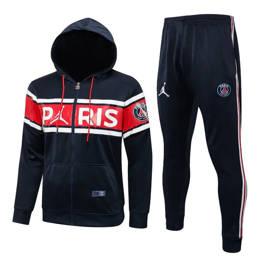 PSG Paris Saint Germain Dark Blue and Red Tracksuit