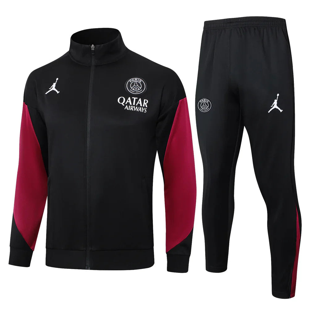 PSG Paris Saint Germain Black and Pink Tracksuit