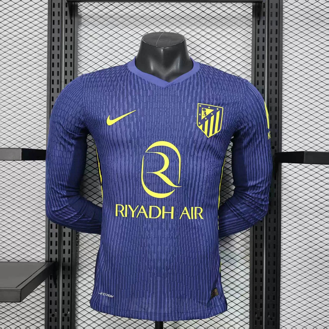 2025/2026 Atletico Madrid Away Kit Long Sleeve