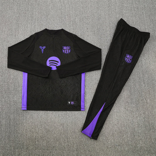 2025/2026 Barcelona Black and Purple Tracksuit