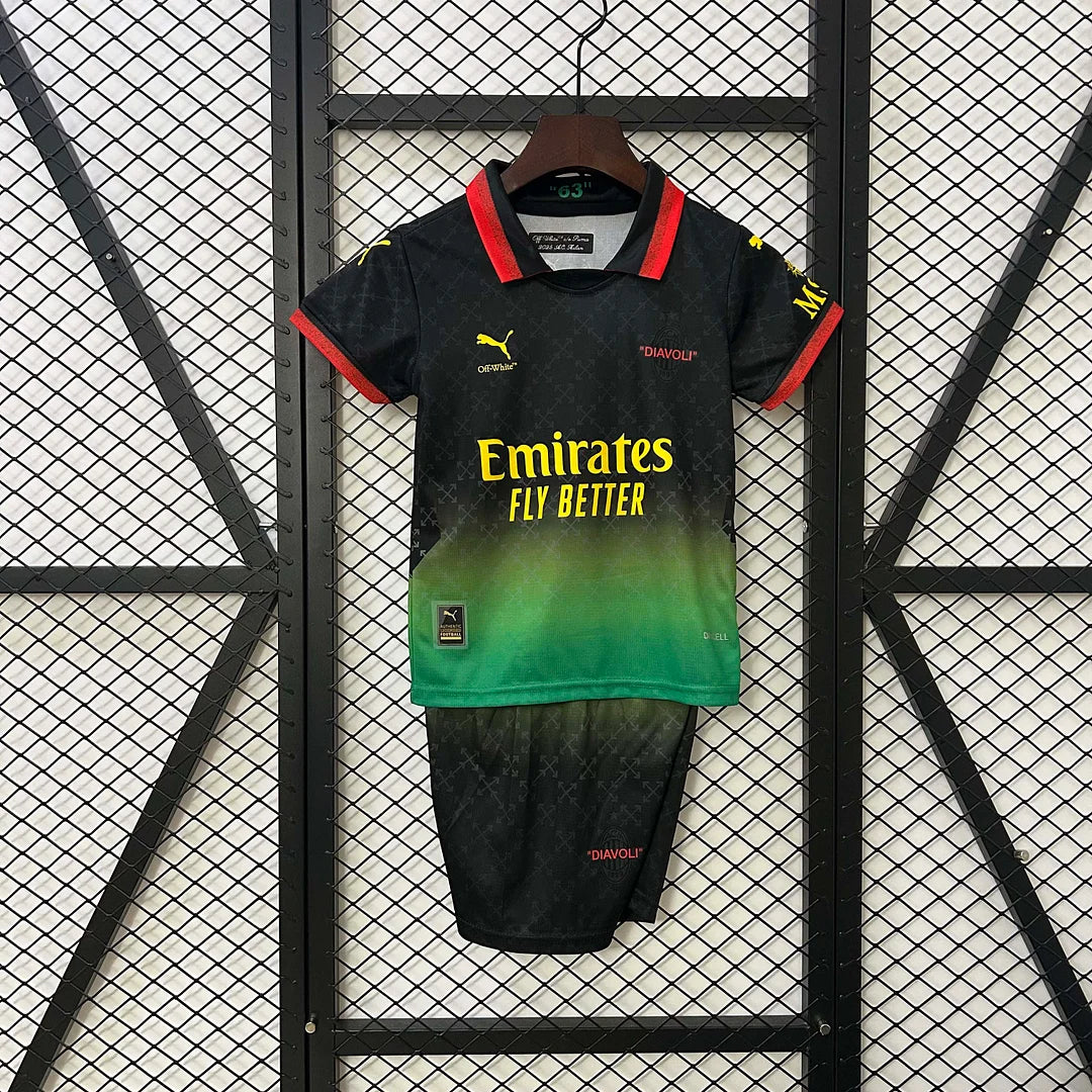 2024/2025 AC Milan X Off White Limited Jersey Kids Size
