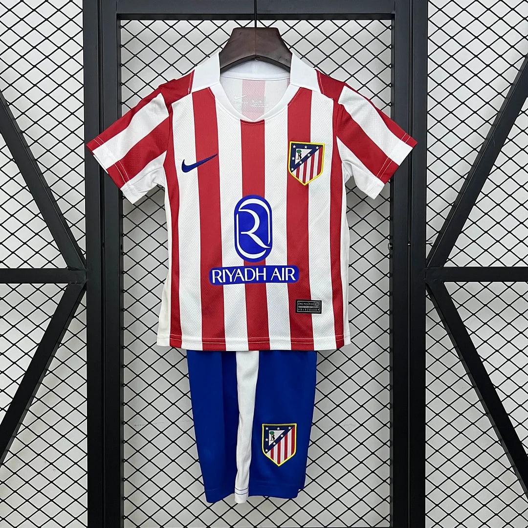 2025/2026 Atletico Madrid Home Kit Kids Size