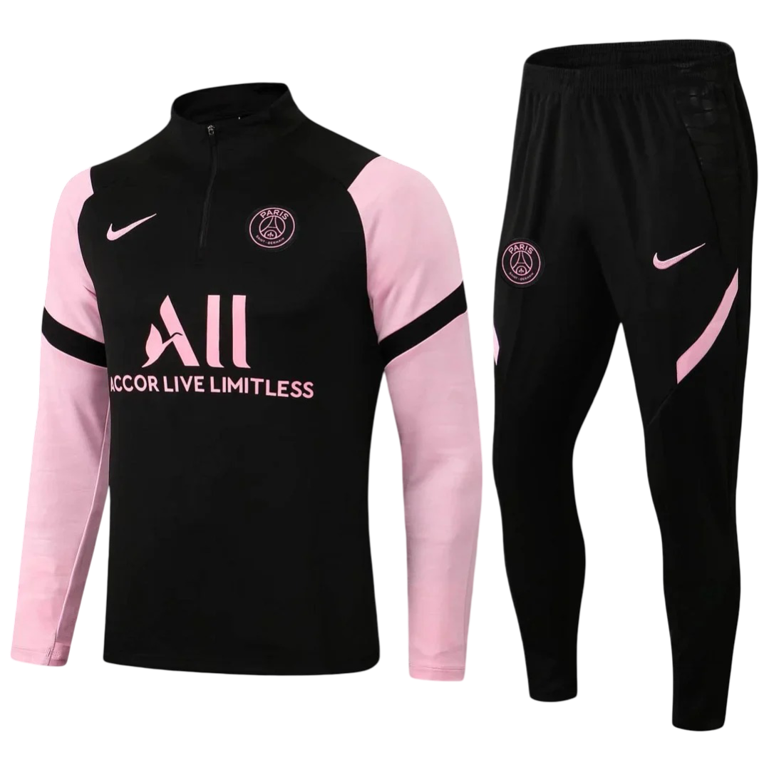 Psg Paris Saint-Germain Black and Pink Tracksuit
