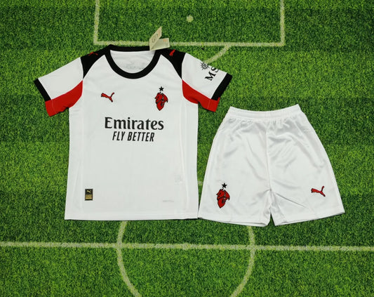 2025/2026 AC Milan Away Kit Kids Size