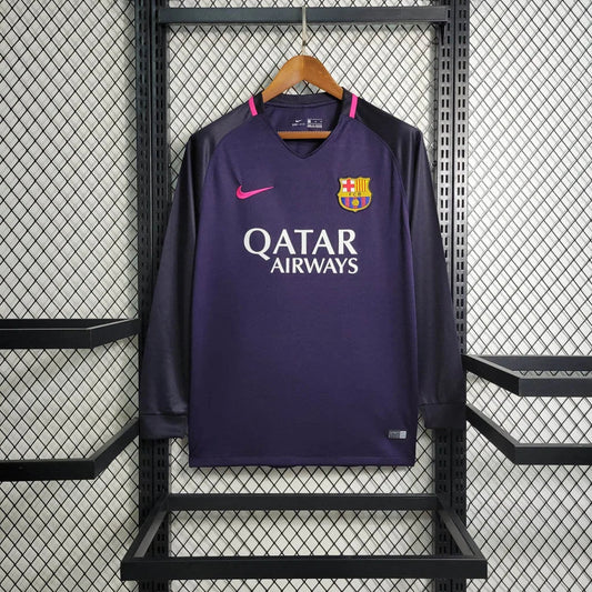 2016/2017 Retro Barcelona Away Jersey Long Sleeve