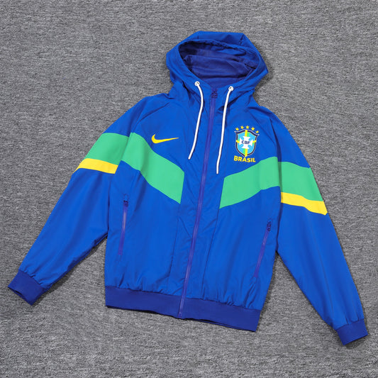 Brazil Blue and Green x Yellow Windbreaker