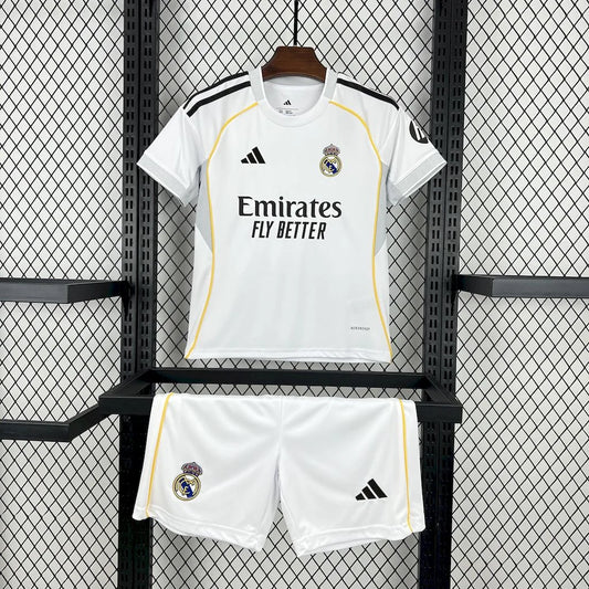 2025/2026 Real Madrid Home Kit Kids Size