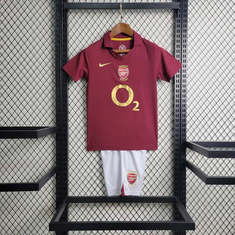 Arsenal 2005-2006 Home Kit Kids Size