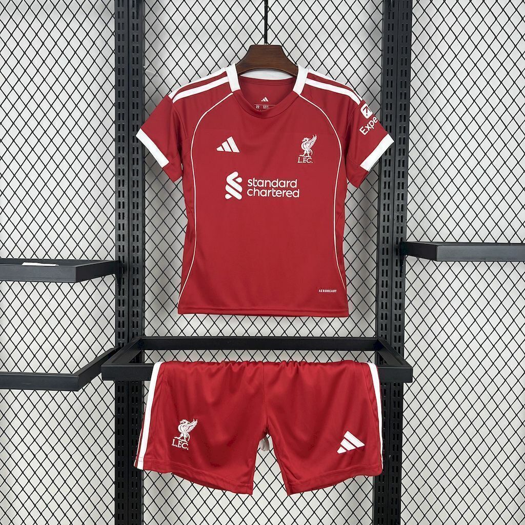 2025/2026 Liverpool Home Kit Kids Size