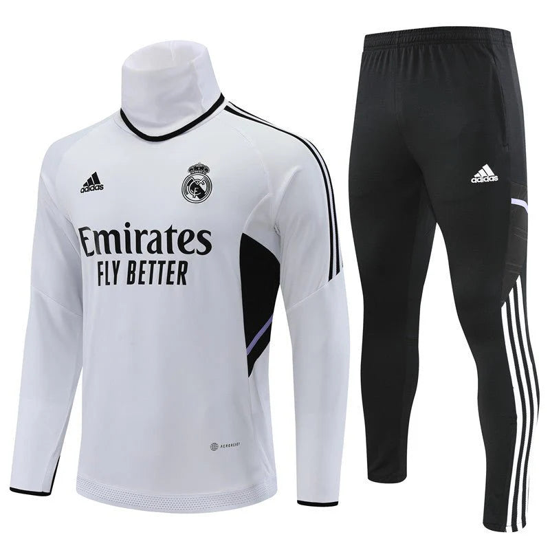 Real Madrid White and Black Tracksuit