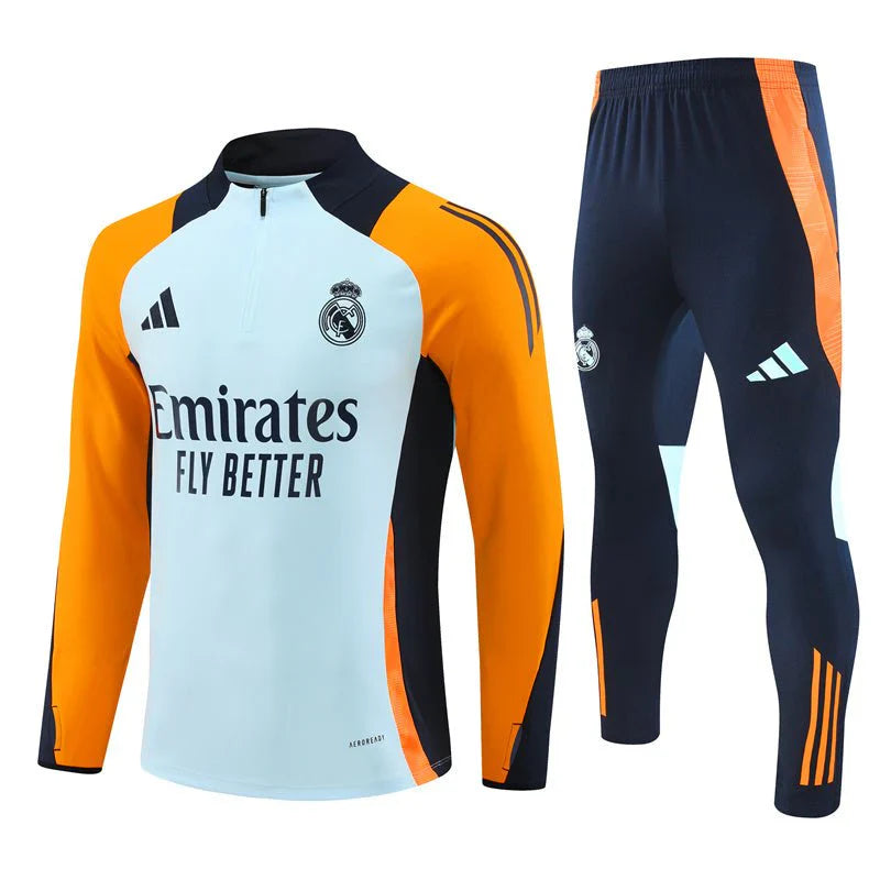 Real Madrid Blue and Orange Tracksuit